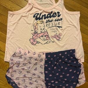 Disney tank and shorts pj set